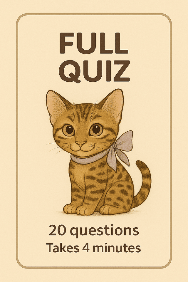 Full Cat Quiz