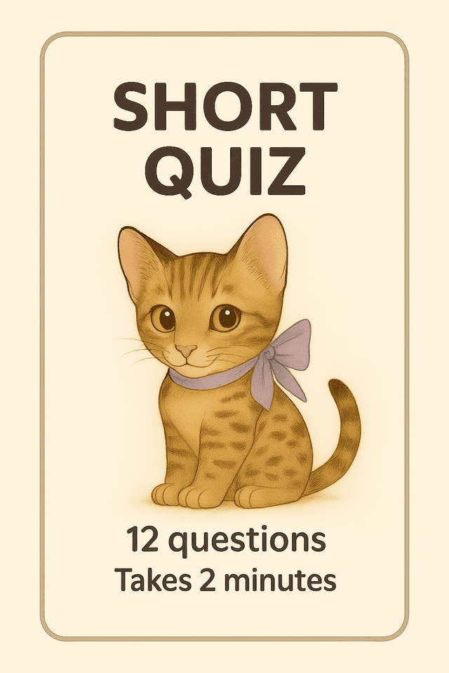 Quick Cat Quiz